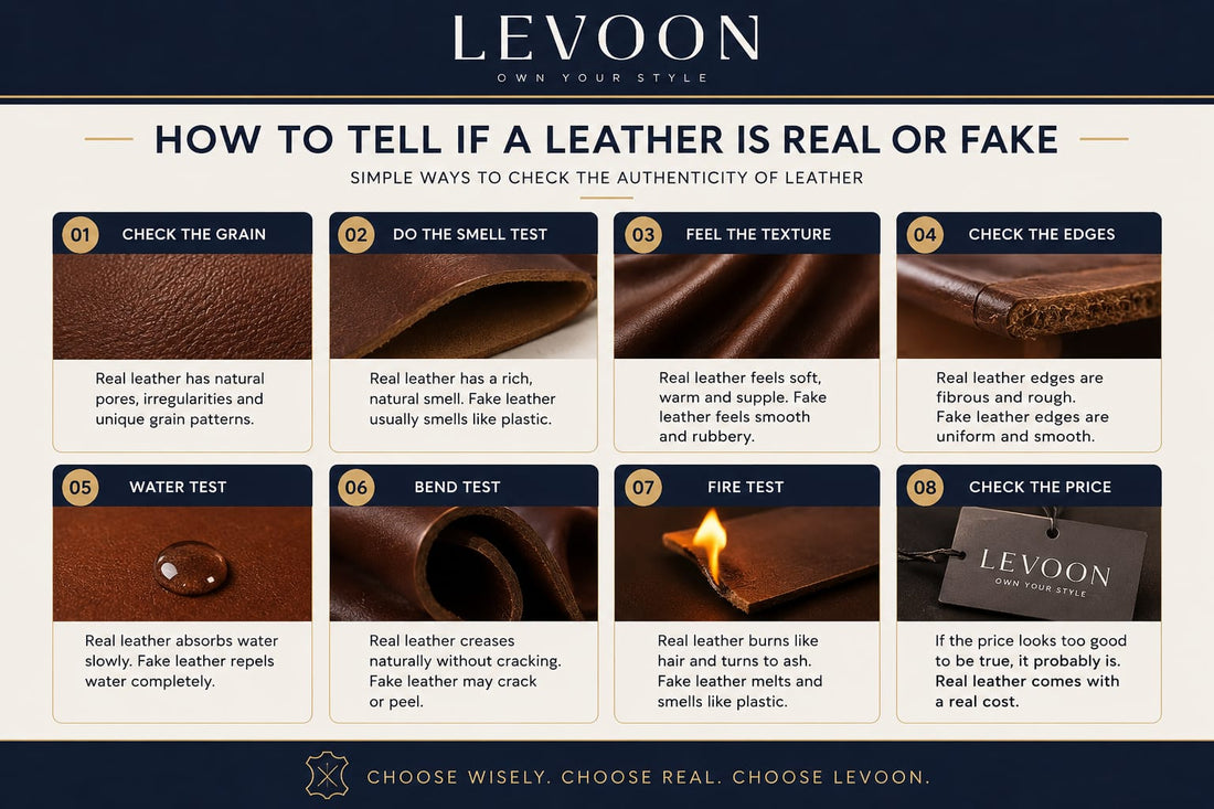 How to Tell if a Leather Is Real or Fake