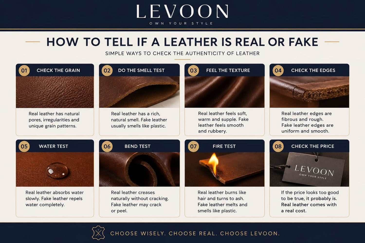 How to Tell if a Leather Is Real or Fake