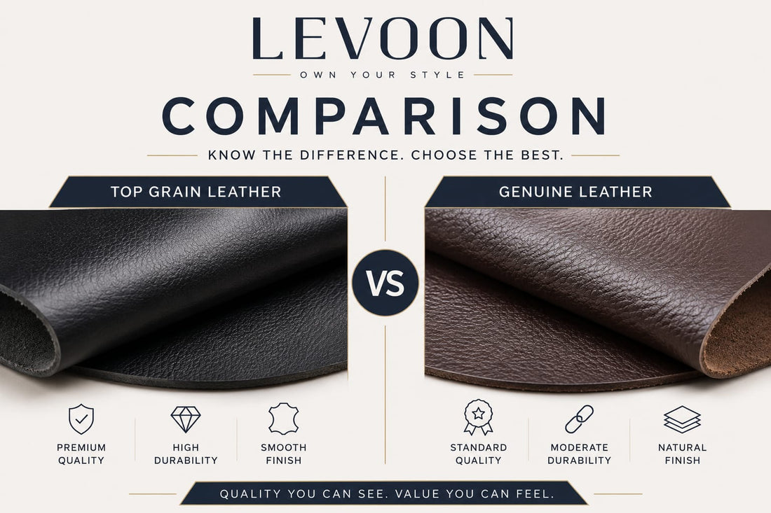Top Grain vs Genuine Leather