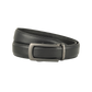 Levoon Black Leather Belt for Men with Classic buckle