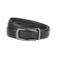 Levoon Black Leather Belt for Men with Classic buckle