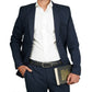 Levoon Black Leather Belt for Men with Classic buckle