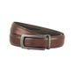 Levoon Coffee Brown Leather Belt for Men with Classic buckle