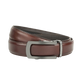 Levoon Coffee Brown Leather Belt for Men with Classic buckle
