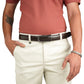 Levoon Dark Brown Leather Belt for Men with Classic buckle